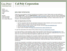 Tablet Screenshot of calpolycorporationjobs.org
